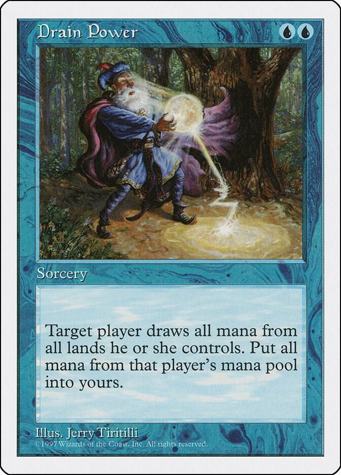 Drain Power card from Fifth Edition