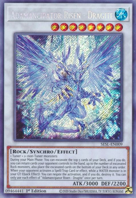 Adamancipator Risen - Dragite SESL-EN009 card from Secret Slayers