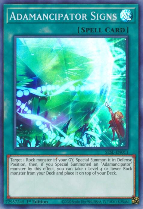 Adamancipator Signs SESL-EN011 card from Secret Slayers