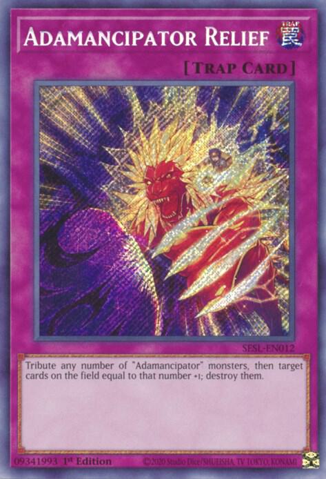 Adamancipator Relief SESL-EN012 card from Secret Slayers