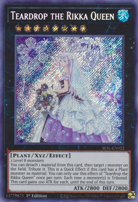 Teardrop the Rikka Queen SESL-EN022 card from Secret Slayers