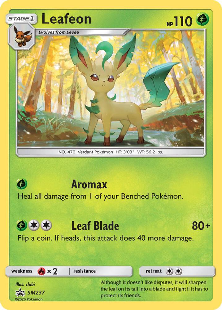 Leafeon SM237 card from SM Promos