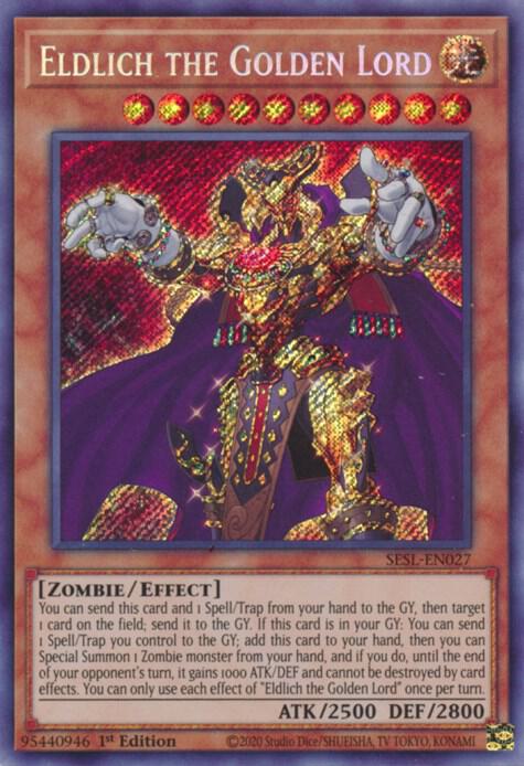 Eldlich the Golden Lord SESL-EN027 card from Secret Slayers