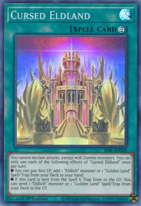 Cursed Eldland SESL-EN028 card from Secret Slayers