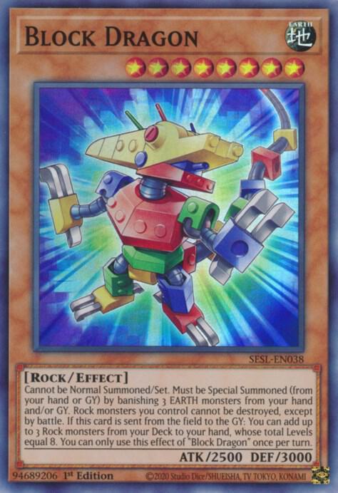 Block Dragon SESL-EN038 card from Secret Slayers