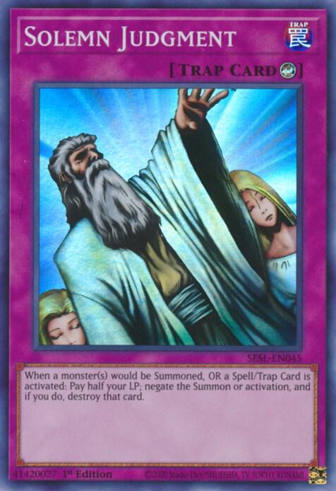 Solemn Judgment SESL-EN045 card from Secret Slayers