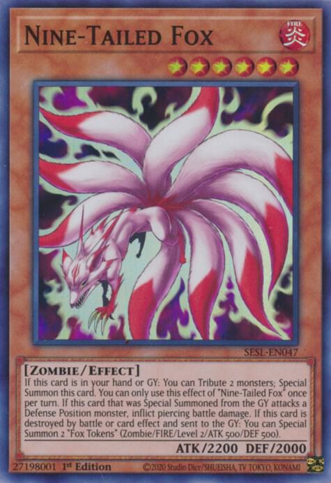 Nine-Tailed Fox SESL-EN047 card from Secret Slayers