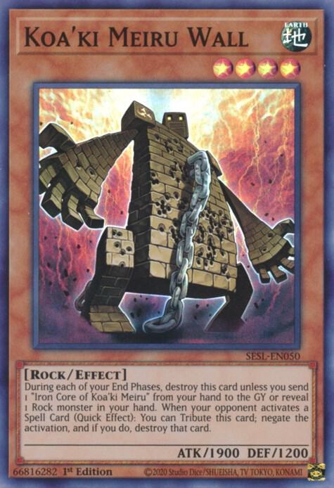 Koa'ki Meiru Wall SESL-EN050 card from Secret Slayers