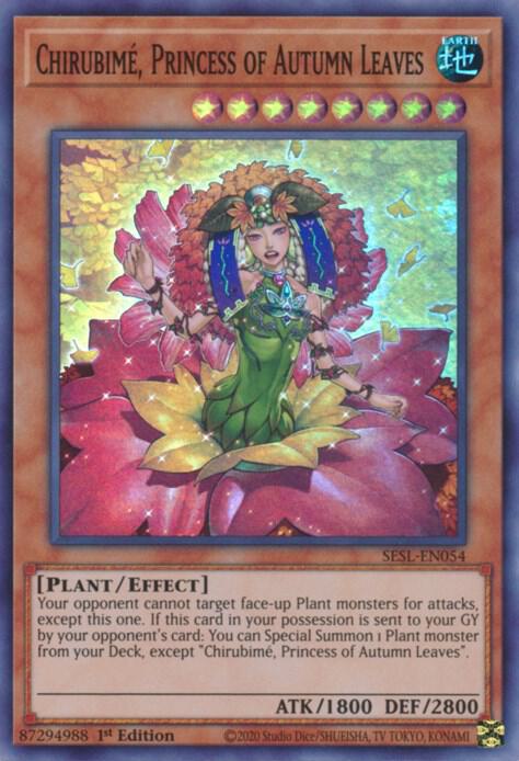 Chirubime, Princess of Autumn Leaves SESL-EN054 card from Secret Slayers