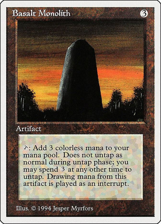 Basalt Monolith 235 card from Summer Magic