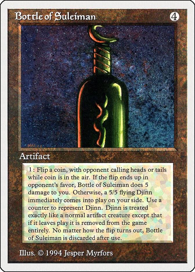 Bottle of Suleiman 237 card from Summer Magic