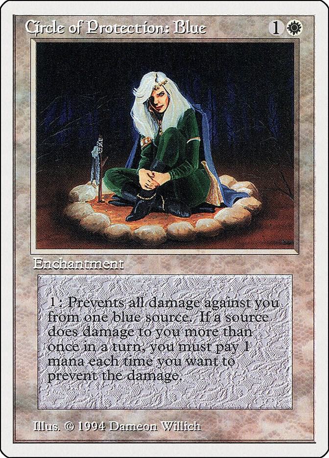 Circle of Protection: Blue 10 card from Summer Magic