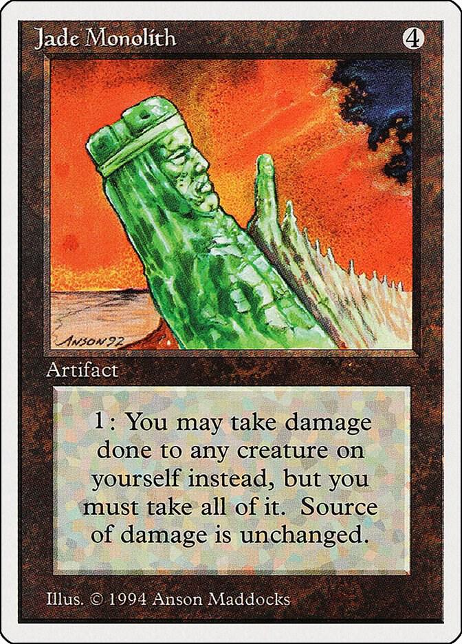 Jade Monolith 255 card from Summer Magic