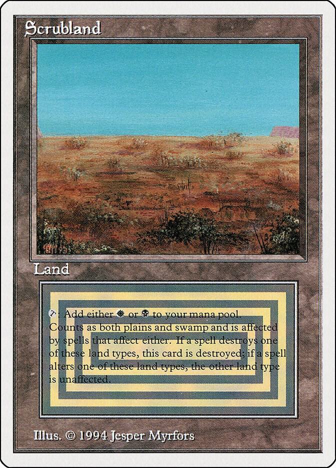 Scrubland 286 card from Summer Magic