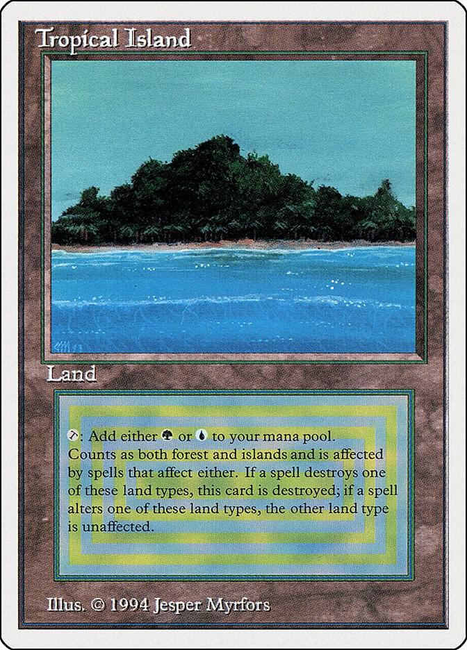 Tropical Island 288 card from Summer Magic