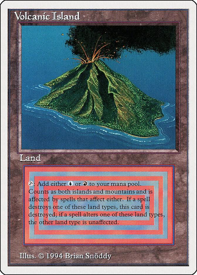 Volcanic Island 291 card from Summer Magic