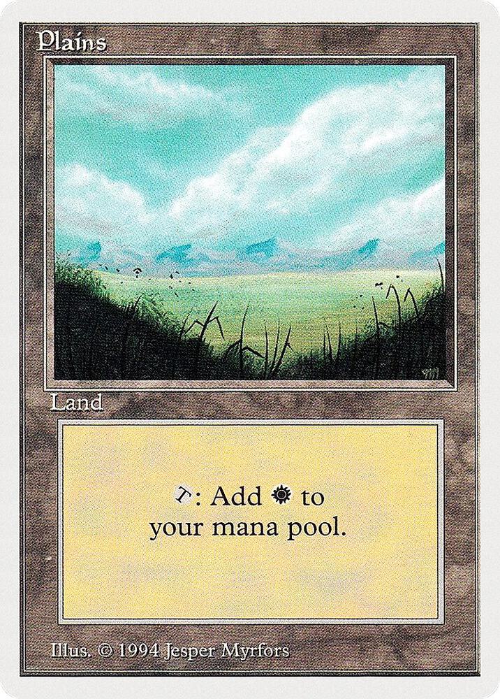 Plains (A) 292 card from Summer Magic