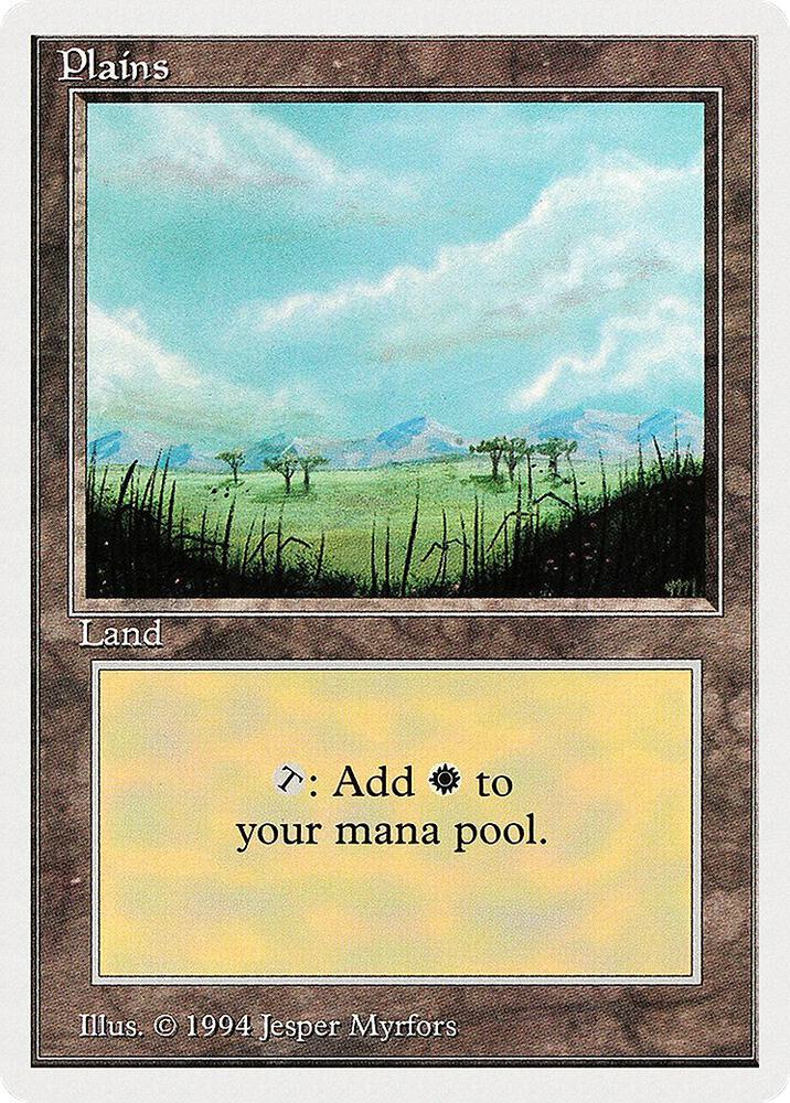 Plains (B) 293 card from Summer Magic