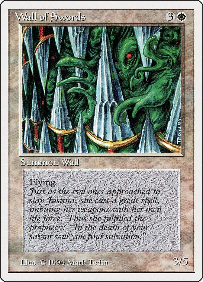 Wall of Swords 43 card from Summer Magic