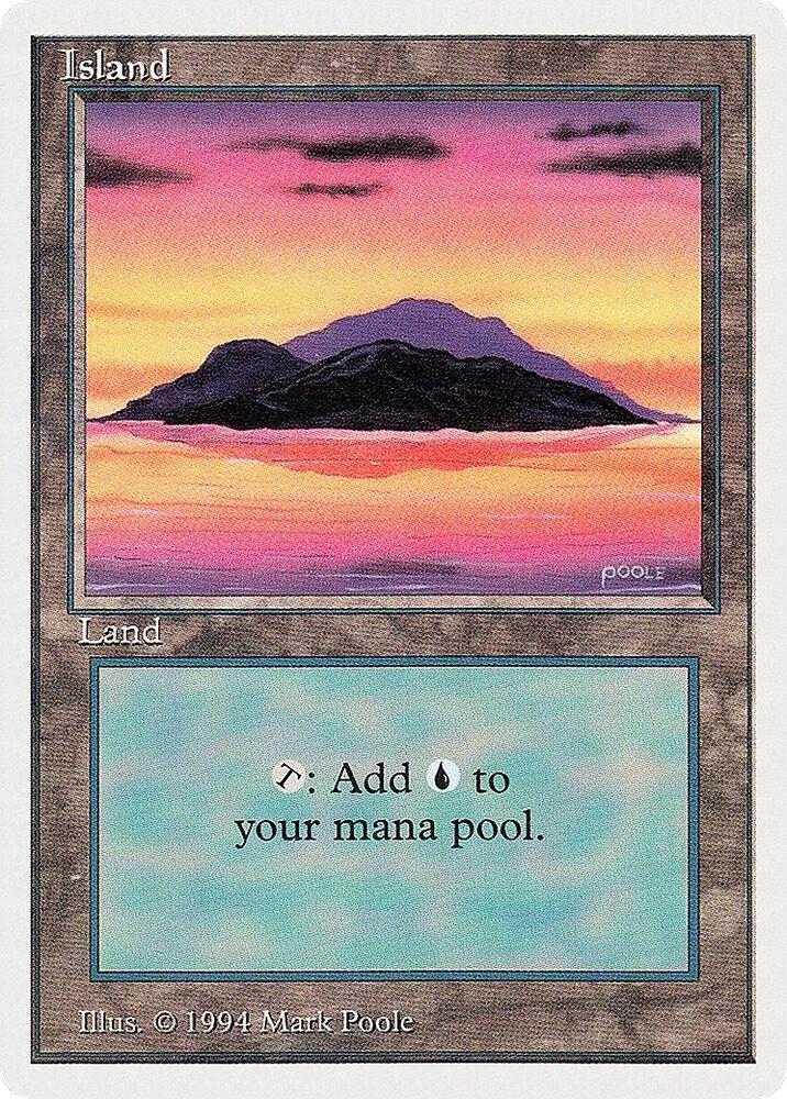 Island (A) 295 card from Summer Magic