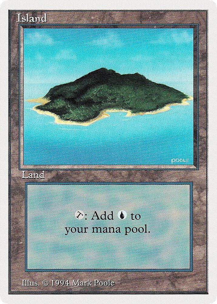 Island (B) 296 card from Summer Magic