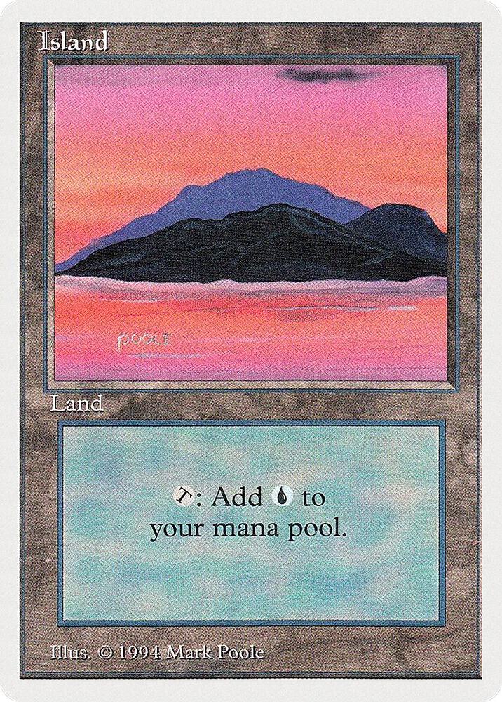 Island (C) 297 card from Summer Magic