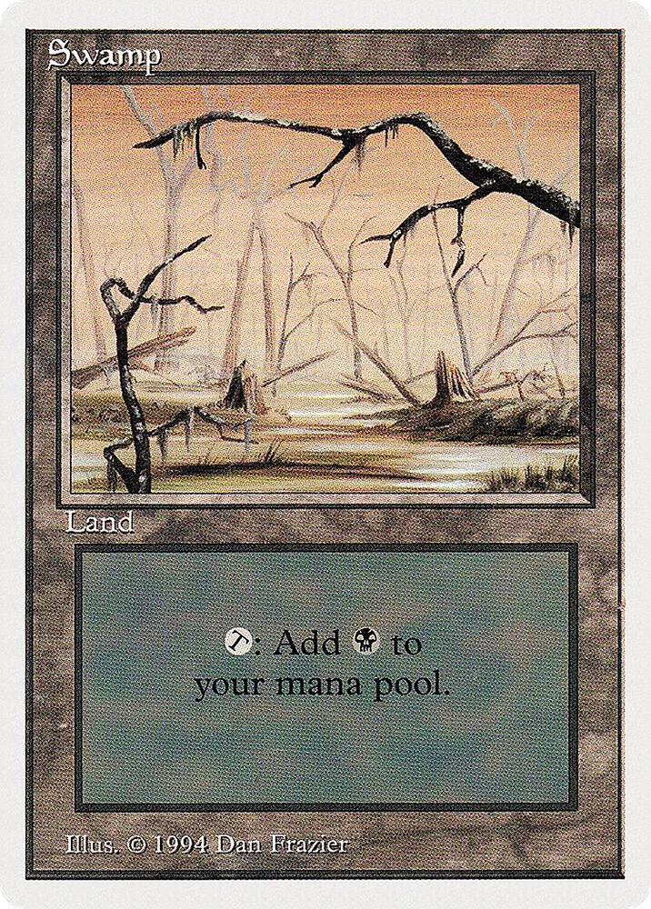 Swamp (B) 299 card from Summer Magic