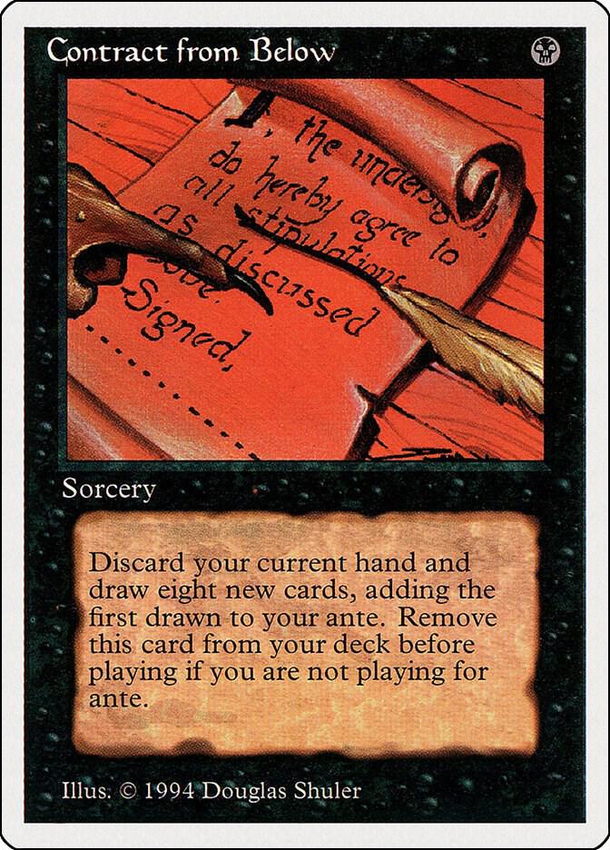 Contract from Below 97 card from Summer Magic