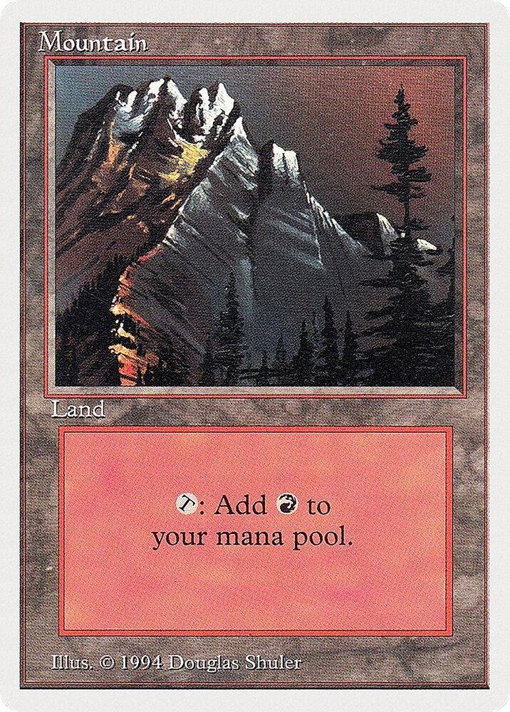 Mountain (A) 301 card from Summer Magic