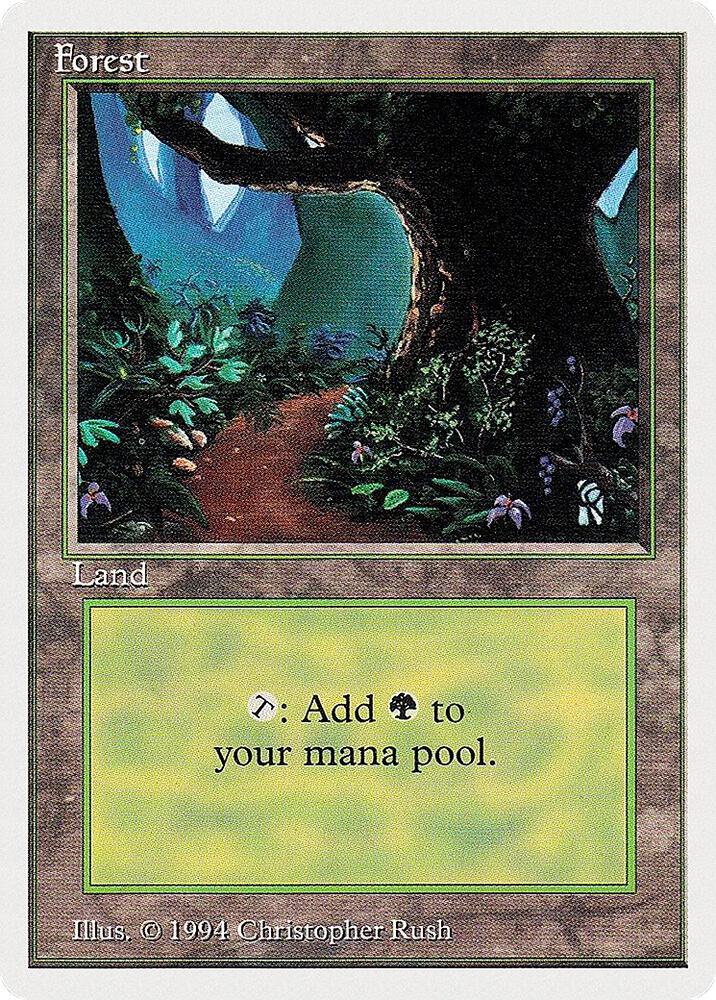 Forest (B) 305 card from Summer Magic
