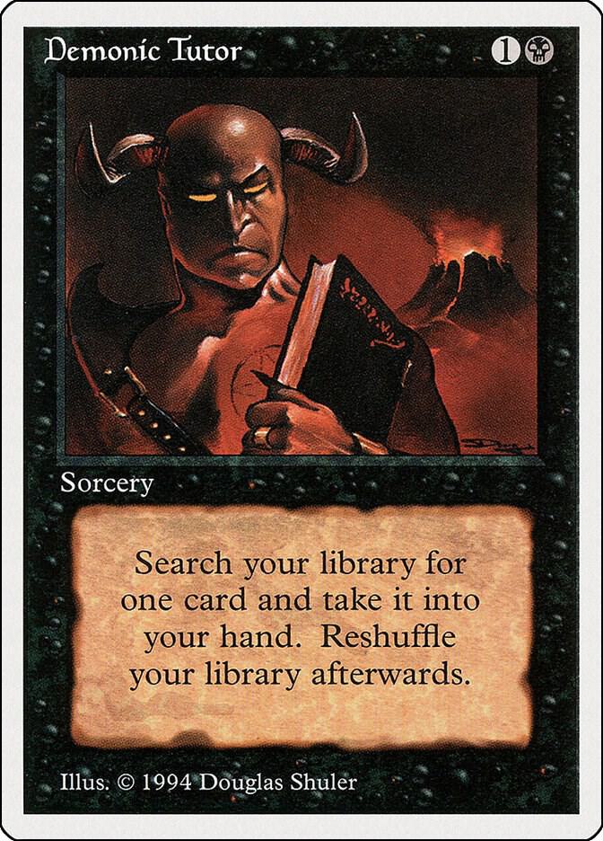 Demonic Tutor 105 card from Summer Magic