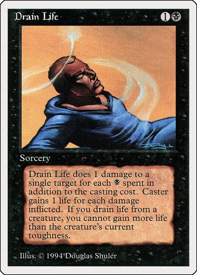 Drain Life 106 card from Summer Magic