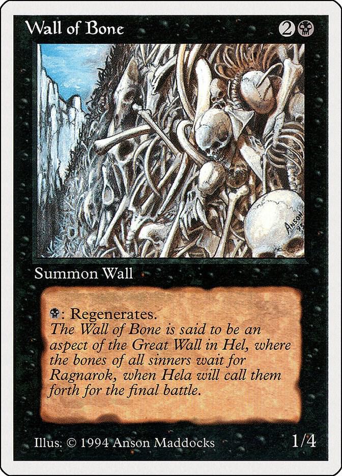 Wall of Bone 134 card from Summer Magic