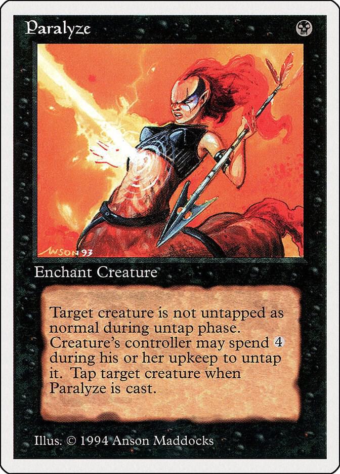Paralyze 121 card from Summer Magic