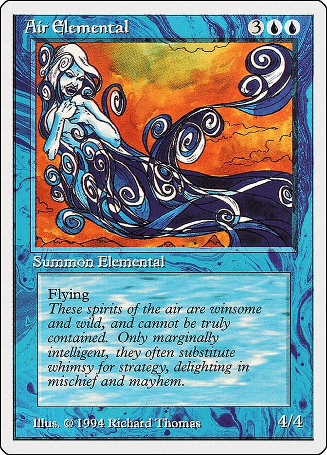 Air Elemental 47 card from Summer Magic