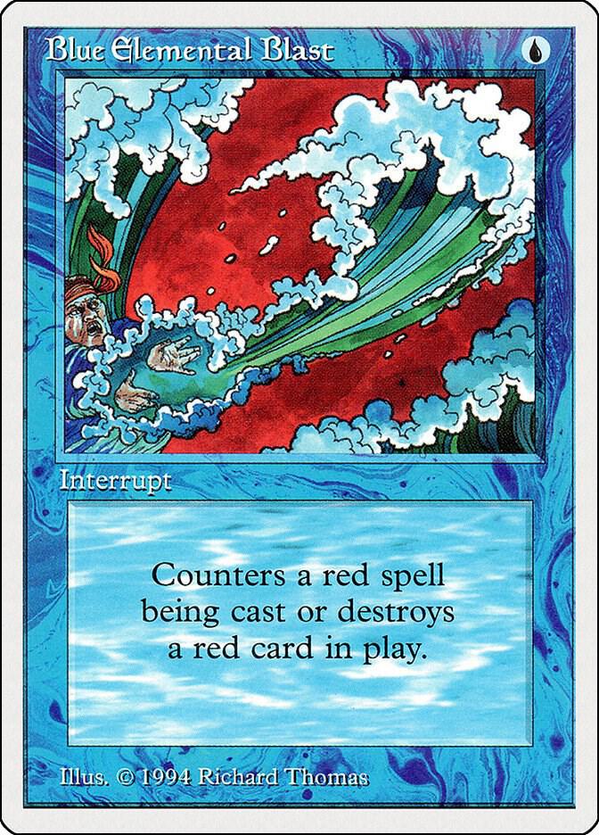 Blue Elemental Blast 49 card from Summer Magic