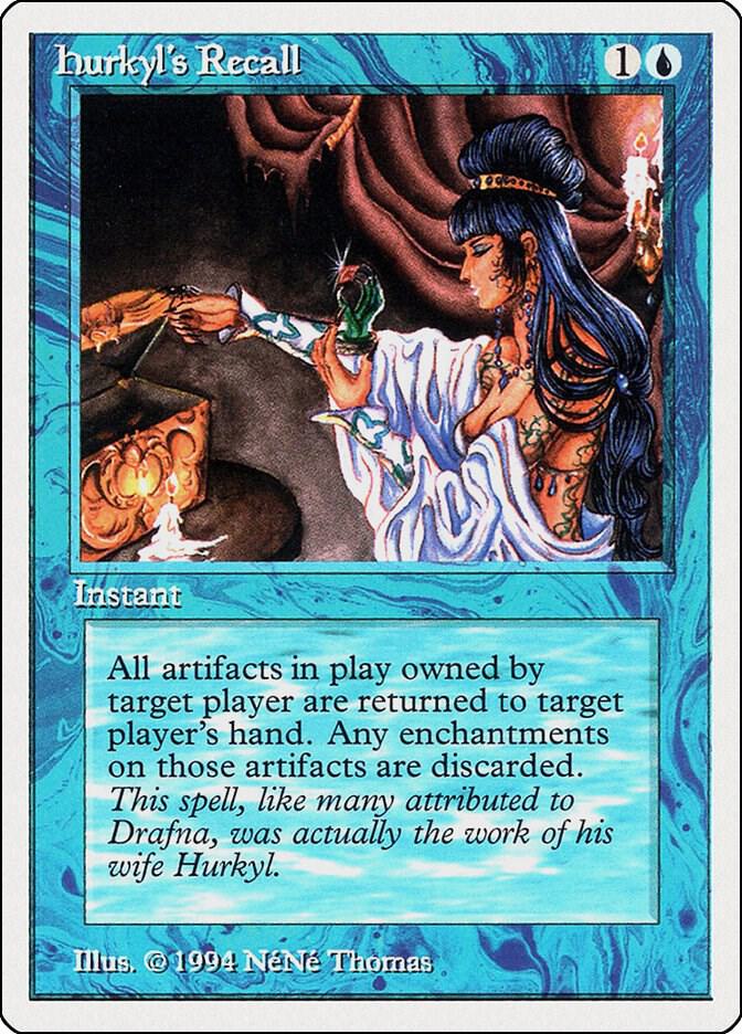 Hurkyl's Recall 60 card from Summer Magic