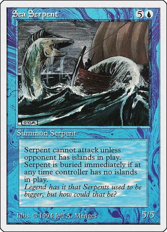Sea Serpent 78 card from Summer Magic