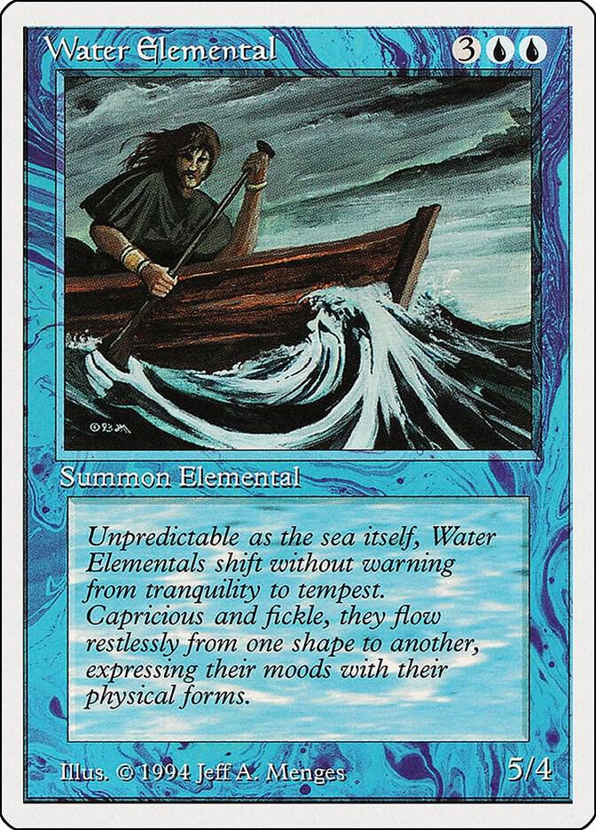 Water Elemental 92 card from Summer Magic