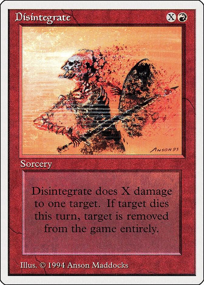 Disintegrate 142 card from Summer Magic