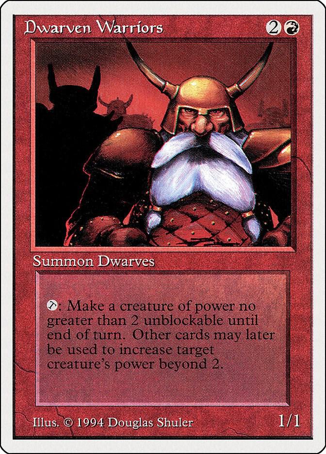 Dwarven Warriors 144 card from Summer Magic