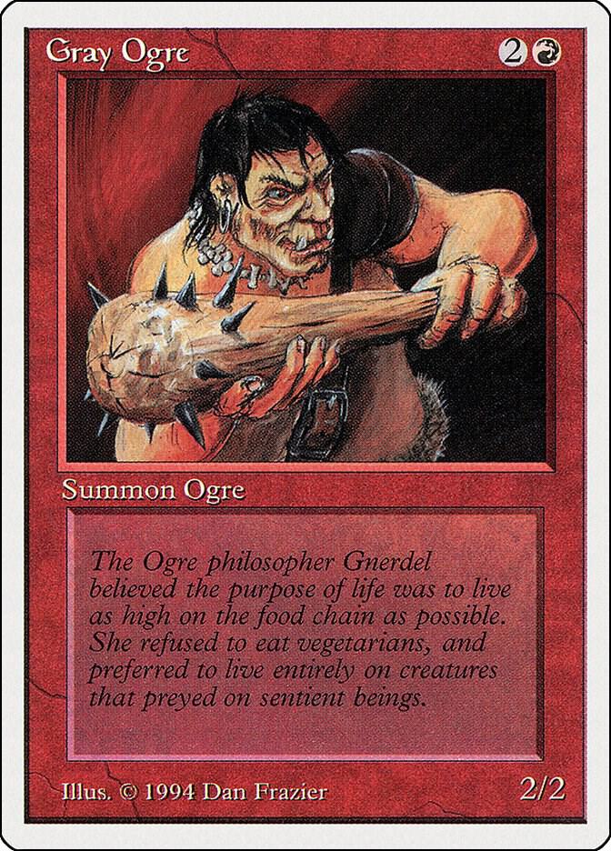 Gray Ogre 157 card from Summer Magic