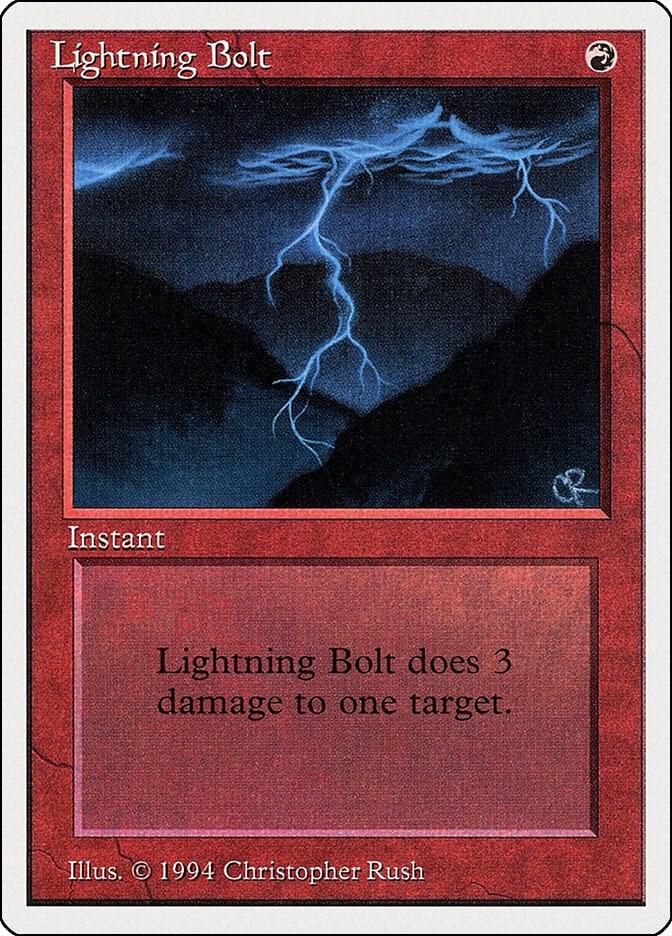 Lightning Bolt 162 card from Summer Magic
