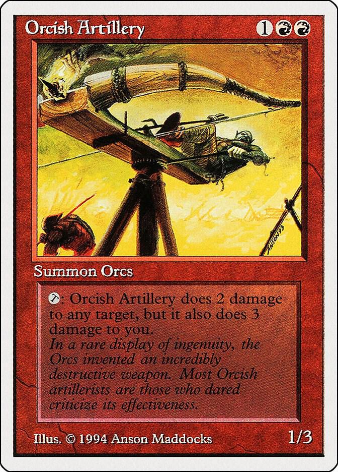 Orcish Artillery 168 card from Summer Magic