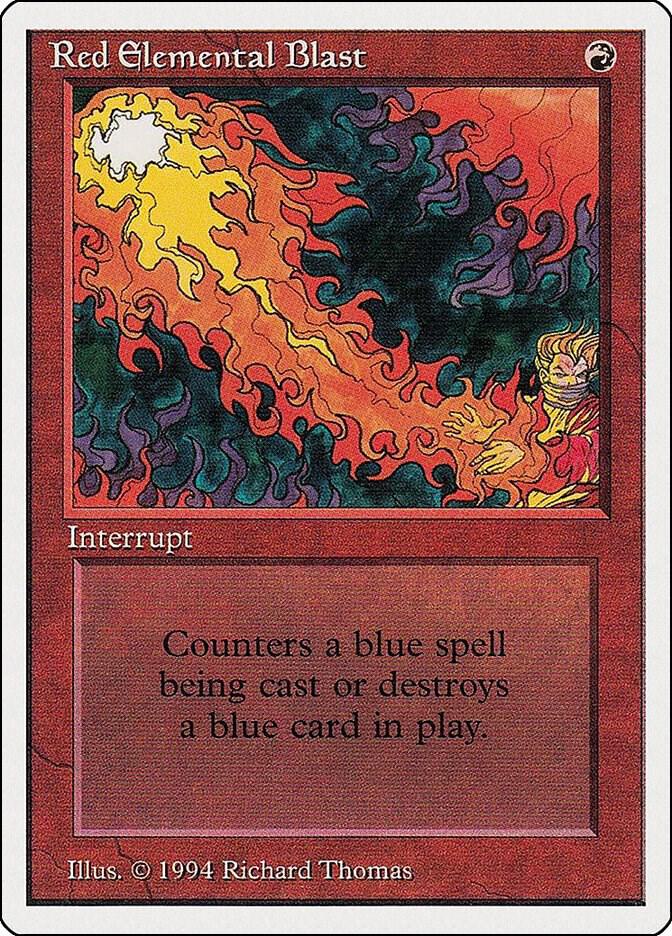 Red Elemental Blast 171 card from Summer Magic
