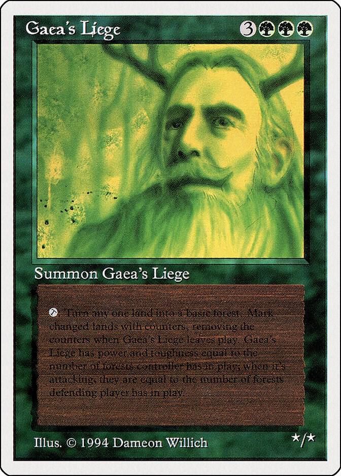 Gaea's Liege 198 card from Summer Magic