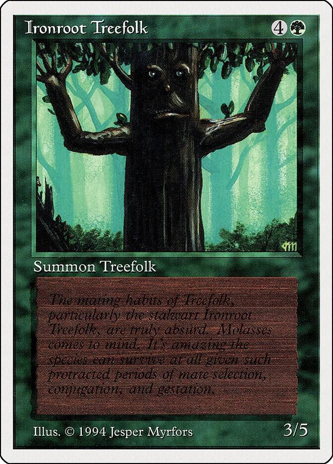 Ironroot Treefolk 204 card from Summer Magic