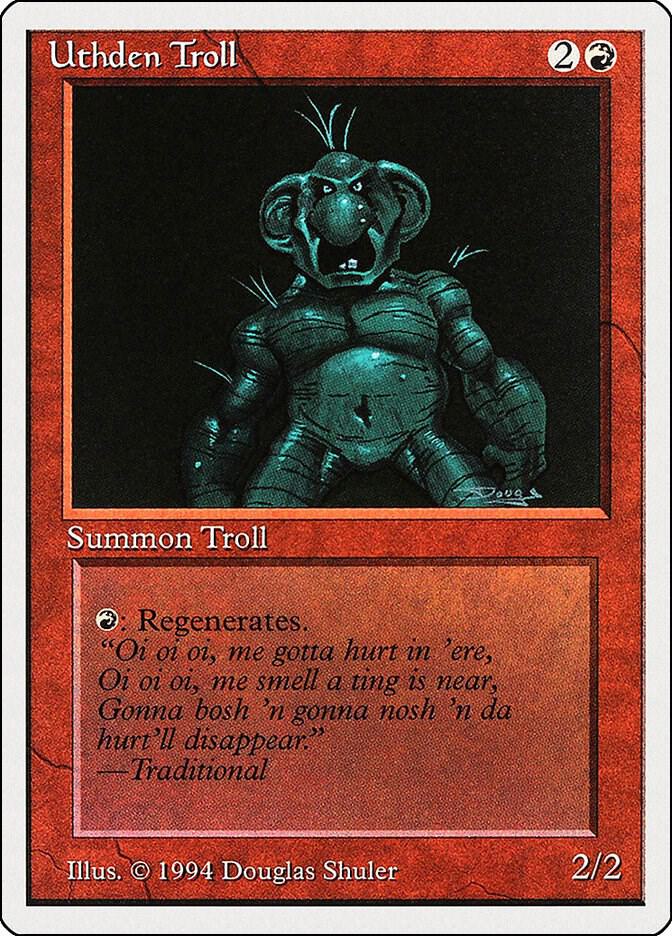 Uthden Troll 182 card from Summer Magic