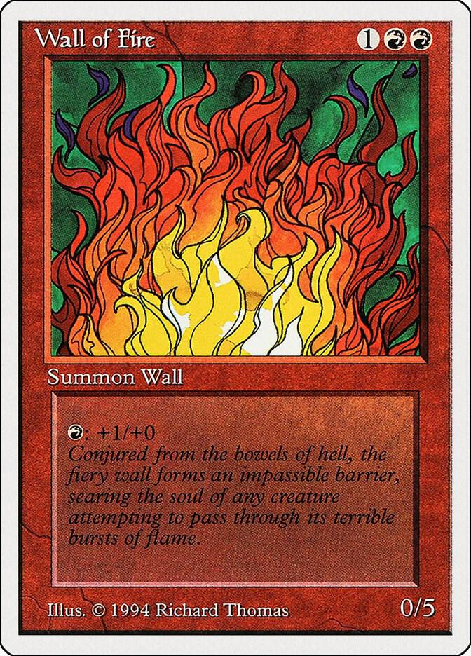 Wall of Fire 183 card from Summer Magic