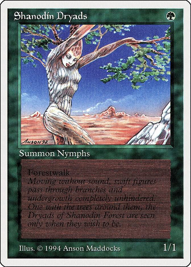 Shanodin Dryads 216 card from Summer Magic